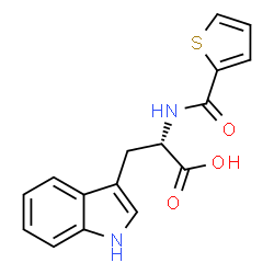 ChemSpider 2D Image | N-(2-Thienylcarbonyl)-L-tryptophan | C16H14N2O3S