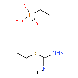 ChemSpider 2D Image | Ethylphosphonic acid - ethyl carbamimidothioate (1:1) | C5H15N2O3PS