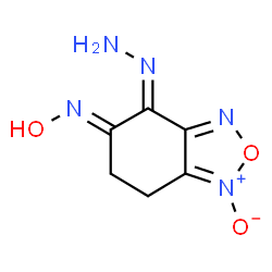 ChemSpider 2D Image | (4E,5E)-6,7-Dihydro-2,1,3-benzoxadiazole-4,5-dione 4-hydrazone 5-oxime 1-oxide | C6H7N5O3