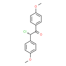 ChemSpider 2D Image | (2S)-2-Chloro-1,2-bis(4-methoxyphenyl)ethanone | C16H15ClO3