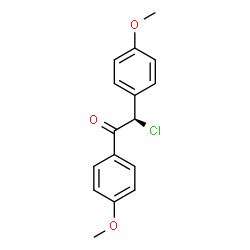 ChemSpider 2D Image | (2R)-2-Chloro-1,2-bis(4-methoxyphenyl)ethanone | C16H15ClO3