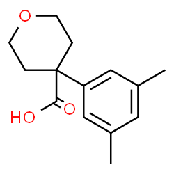 ChemSpider 2D Image | 4-(3,5-Dimethylphenyl)oxane-4-carboxylic acid | C14H18O3
