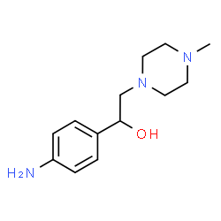 ChemSpider 2D Image | 1-(4-Aminophenyl)-2-(4-methyl-1-piperazinyl)ethanol | C13H21N3O