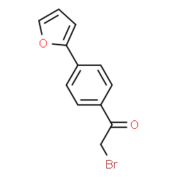 ChemSpider 2D Image | 2-Bromo-1-[4-(2-furyl)phenyl]ethanone | C12H9BrO2