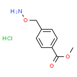 ChemSpider 2D Image | Methyl 4-[(aminooxy)methyl]benzoate hydrochloride (1:1) | C9H12ClNO3