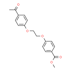 ChemSpider 2D Image | Methyl 4-[2-(4-acetylphenoxy)ethoxy]benzoate | C18H18O5