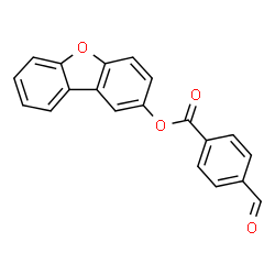 ChemSpider 2D Image | Dibenzo[b,d]furan-2-yl 4-formylbenzoate | C20H12O4