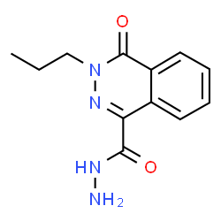 ChemSpider 2D Image | 4-Oxo-3-propyl-3,4-dihydro-1-phthalazinecarbohydrazide | C12H14N4O2