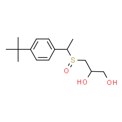 ChemSpider 2D Image | 3-{[1-(4-tert-butylphenyl)ethyl]sulfinyl}-1,2-propanediol | C15H24O3S