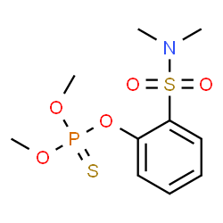 ChemSpider 2D Image | O-[2-(Dimethylsulfamoyl)phenyl] O,O-dimethyl phosphorothioate | C10H16NO5PS2