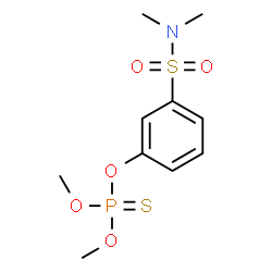 ChemSpider 2D Image | O-[3-(Dimethylsulfamoyl)phenyl] O,O-dimethyl phosphorothioate | C10H16NO5PS2