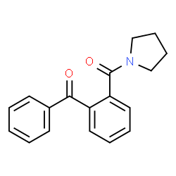 ChemSpider 2D Image | 1-(2-BENZOYLBENZOYL)PYRROLIDINE | C18H17NO2