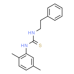 ChemSpider 2D Image | 1-(2,5-Dimethylphenyl)-3-(2-phenylethyl)thiourea | C17H20N2S