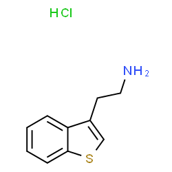 ChemSpider 2D Image | 2-(Benzo[b]thiophen-3-yl)ethanamine hydrochloride | C10H12ClNS