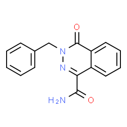 ChemSpider 2D Image | 3-Benzyl-4-oxo-3,4-dihydro-1-phthalazinecarboxamide | C16H13N3O2