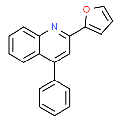 ChemSpider 2D Image | 2-(2-Furyl)-4-phenylquinoline | C19H13NO