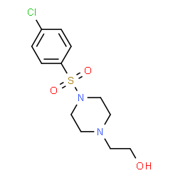 ChemSpider 2D Image | 2-(4-((4-chlorophenyl)sulfonyl)piperazin-1-yl)ethanol | C12H17ClN2O3S