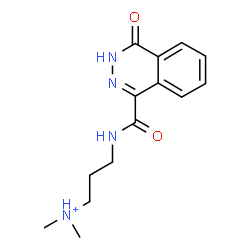 ChemSpider 2D Image | N,N-Dimethyl-3-{[(4-oxo-3,4-dihydro-1-phthalazinyl)carbonyl]amino}-1-propanaminium | C14H19N4O2