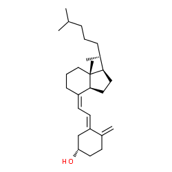 ChemSpider 2D Image | (3S,5E,7Z)-9,10-Secocholesta-5,7,10-trien-3-ol | C27H44O