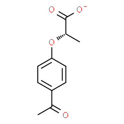 ChemSpider 2D Image | (2S)-2-(4-Acetylphenoxy)propanoate | C11H11O4