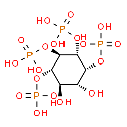 ChemSpider 2D Image | 1D-myo-inositol 1,2,5,6-tetrakisphosphate | C6H16O18P4