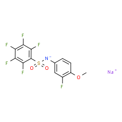 ChemSpider 2D Image | Batabulin sodium | C13H6F6NNaO3S