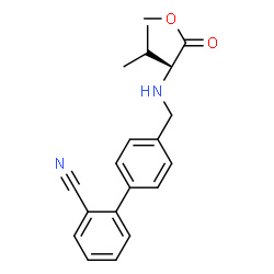 ChemSpider 2D Image | Methyl N-[(2'-cyano-4-biphenylyl)methyl]-L-valinate | C20H22N2O2