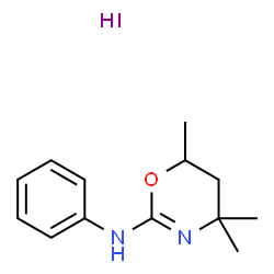 ChemSpider 2D Image | 4,4,6-Trimethyl-N-phenyl-5,6-dihydro-4H-1,3-oxazin-2-amine hydroiodide (1:1) | C13H19IN2O