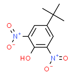 ChemSpider 2D Image | 2,6-dinitro-4-tert-butylphenol | C10H12N2O5