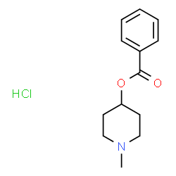 ChemSpider 2D Image | 1-Methyl-4-piperidinyl benzoate hydrochloride (1:1) | C13H18ClNO2
