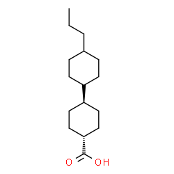 ChemSpider 2D Image | trans-4'-Propyl-(1,1'-bicyclohexyl)-4-carboxylic Acid | C16H28O2