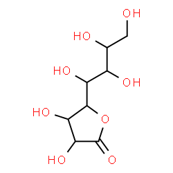 ChemSpider 2D Image | 3,4-dihydroxy-5-(1,2,3,4-tetrahydroxybutyl)oxolan-2-one | C8H14O8
