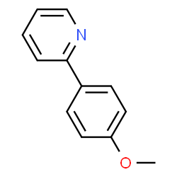 ChemSpider 2D Image | 2-(4-Methoxyphenyl)pyridine | C12H11NO