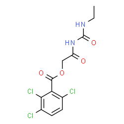ChemSpider 2D Image | 2-[(Ethylcarbamoyl)amino]-2-oxoethyl 2,3,6-trichlorobenzoate | C12H11Cl3N2O4