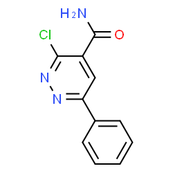 ChemSpider 2D Image | 3-Chloro-6-phenyl-4-pyridazinecarboxamide | C11H8ClN3O