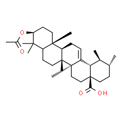 ChemSpider 2D Image | (3beta,5xi)-3-Acetoxyurs-12-en-28-oic acid | C32H50O4