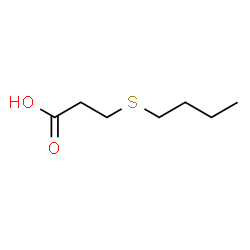 ChemSpider 2D Image | 3-(Butylthio)propanoic acid | C7H14O2S
