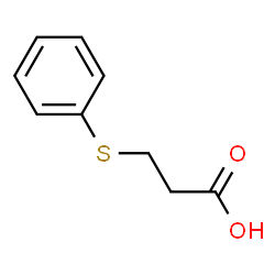 ChemSpider 2D Image | 3-(Phenylthio)propanoic acid | C9H10O2S