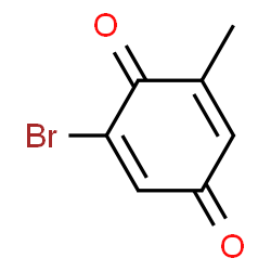 ChemSpider 2D Image | 2-Bromo-6-methyl-1,4-benzoquinone | C7H5BrO2
