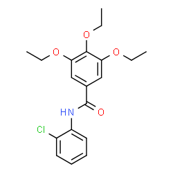 ChemSpider 2D Image | N-(2-Chlorophenyl)-3,4,5-triethoxybenzamide | C19H22ClNO4