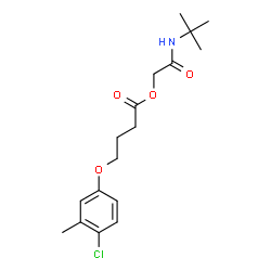 ChemSpider 2D Image | 2-[(2-Methyl-2-propanyl)amino]-2-oxoethyl 4-(4-chloro-3-methylphenoxy)butanoate | C17H24ClNO4