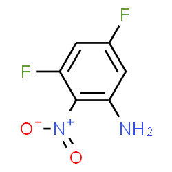 ChemSpider 2D Image | 3,5-Difluoro-2-nitroaniline | C6H4F2N2O2