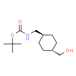 ChemSpider 2D Image | tert-Butyl (trans-4-hydroxymethylcyclohexylmethyl)-carbamate | C13H25NO3