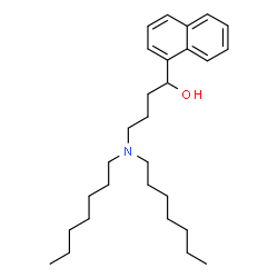 ChemSpider 2D Image | 4-(Diheptylamino)-1-(1-naphthyl)-1-butanol | C28H45NO