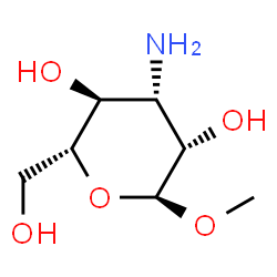 ChemSpider 2D Image | Methyl 3-amino-3-deoxy-alpha-D-mannopyranoside | C7H15NO5