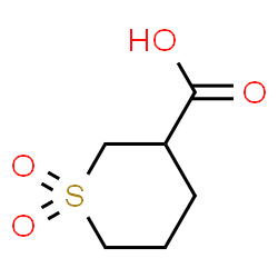 ChemSpider 2D Image | Tetrahydro-2H-thiopyran-3-carboxylic acid 1,1-dioxide | C6H10O4S