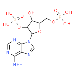 ChemSpider 2D Image | 9-(2,5-Di-O-phosphonopentofuranosyl)-9H-purin-6-amine | C10H15N5O10P2