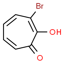 ChemSpider 2D Image | 3-Bromo-2-hydroxy-2,4,6-cycloheptatrien-1-one | C7H5BrO2