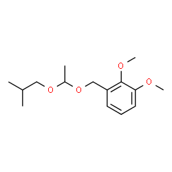 ChemSpider 2D Image | 1-[(1-Isobutoxyethoxy)methyl]-2,3-dimethoxybenzene | C15H24O4