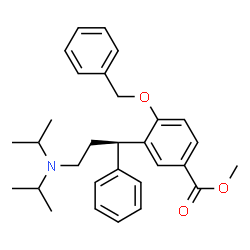 ChemSpider 2D Image | Methyl 4-(benzyloxy)-3-[(1R)-3-(diisopropylamino)-1-phenylpropyl]benzoate | C30H37NO3